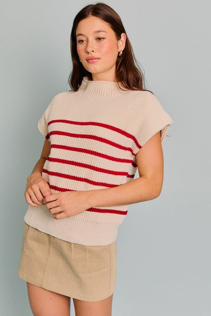 Striped Puff Perfection Sweater