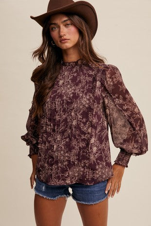 Rustic Bloom Blouse