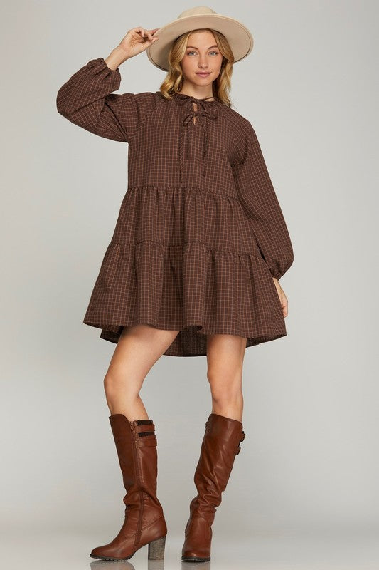 Harvest Plaid Dress