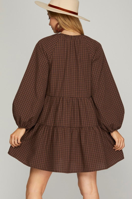 Harvest Plaid Dress