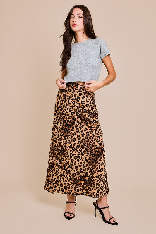 Cheetah Maxi Skirt